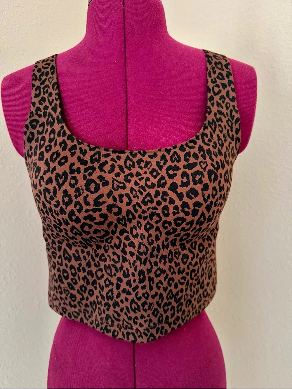 PINK Leopard Print athletic top